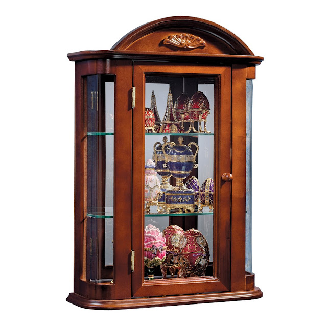 Deluxe Design Toscano Bn1522 Rosedale Hardwood Wall Curio Cabinet