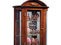 Deluxe Design Toscano Bn1522 Rosedale Hardwood Wall Curio Cabinet