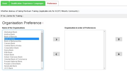 IBPS-preference-registration