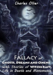 Cover of Charles Ollier's Book Fallacy of Ghosts Dreams and Omens With Stories of Witchcraft Life in death and Monomania