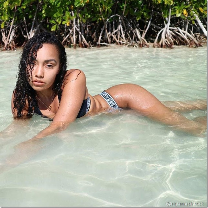 Leigh-Anne Pinnock fica molhada e selvagem em foto de biquíni