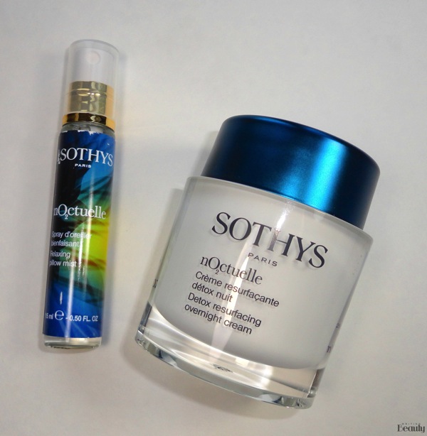 Sothys Paris nO2ctuelle Relaxing pillow mist and detox resurfacing overnight cream review