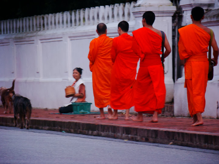 Monjes en procesión matutina