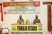 Kapolres Toraja Utara pimpin Gelar Operasional Tingkat Polres Toraja Utara.