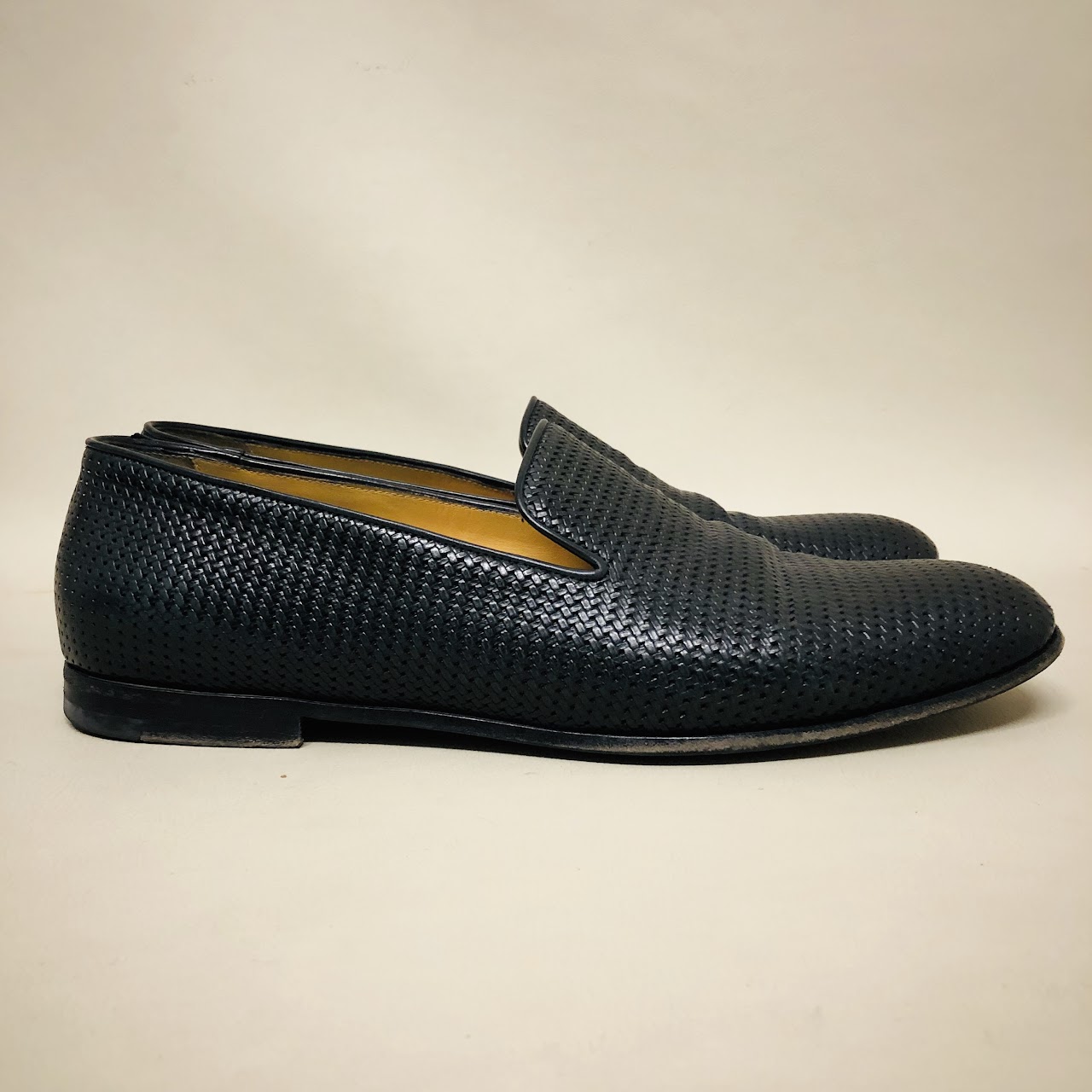 Giorgio Armani Woven Leather Loafers