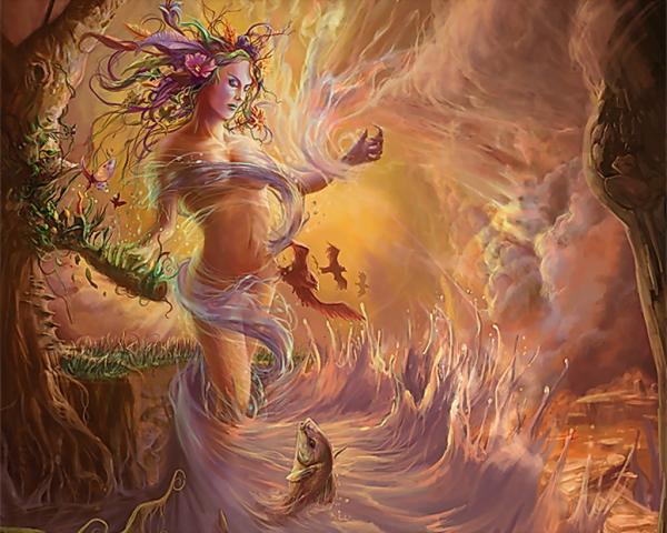 Goddess Of Sea Nature, Fairies 4