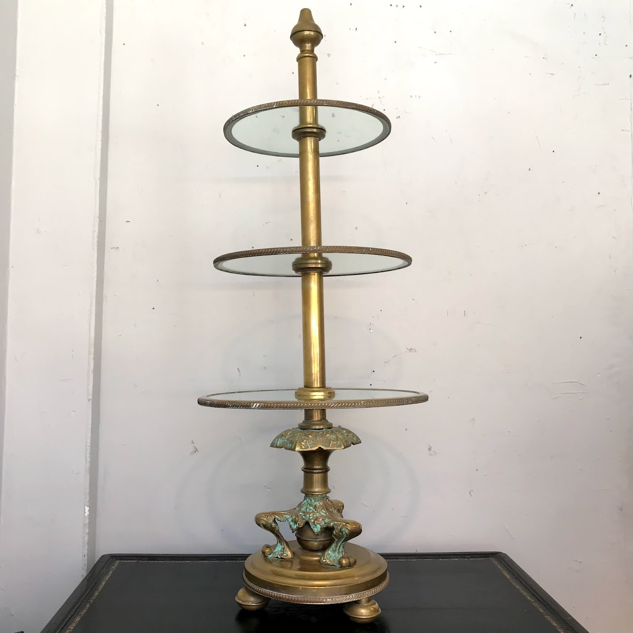 Brass Three-Tier Table