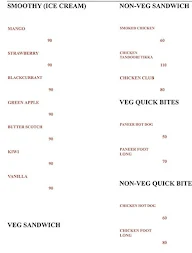 Sgl The Cafe menu 3