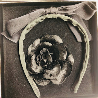 Chanel Headband & Camélia Brooch Set