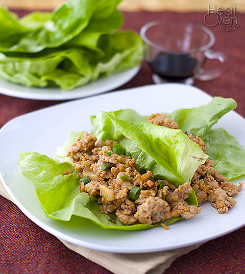 Asian chicken lettuce wraps