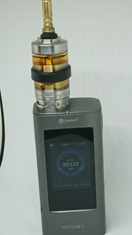 DSC 1532 thumb%25255B2%25255D - 【MOD】「JOYETECH OCULAR CタッチパネルMOD」レビュー。音楽プレイヤー搭載のVAPEデバイス！【デュアルスタック/ガジェット感】