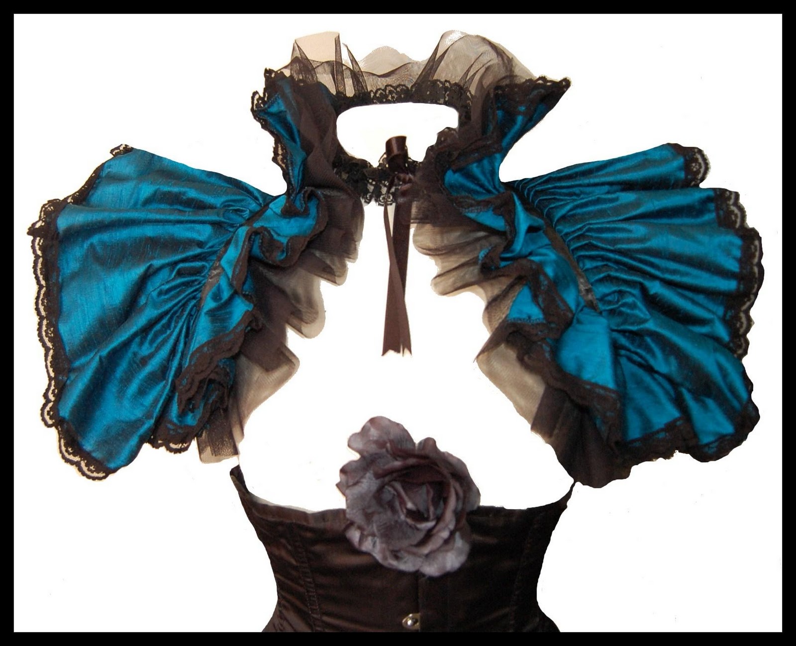 Goth Steampunk Silk Shrug