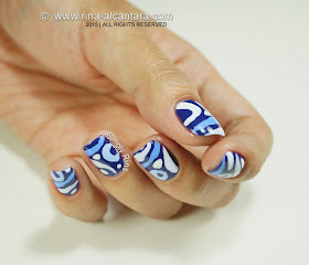 Nail Art - Blue Hoo Nail Art - Blue Hoo