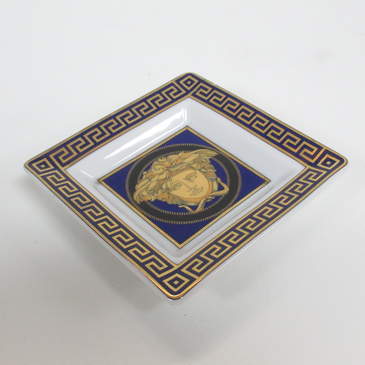 Versace + Rosenthal 'Medusa Blue' Trinket Dish