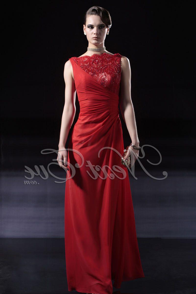 Beautiful Red High Neck Lace