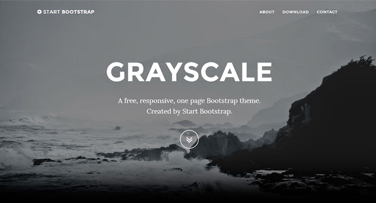 Free Bootstrap Themes Grayscale Templates