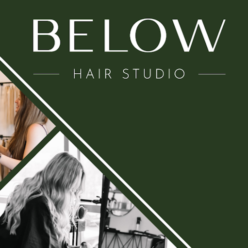 Below Hair Studio logo