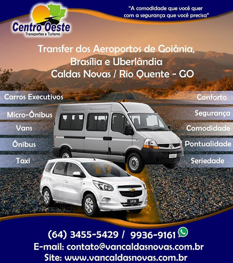 Centro Oeste Turismo, R. São Benedito, 100 - Termal, Caldas Novas - GO, 75690-000, Brasil, Empresa_de_Camionagem, estado Goias