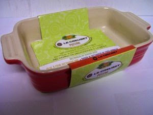  Le Creuset Poterie Stoneware Solid Chili Red Rectangular Baking Dish, 10.5 Inch