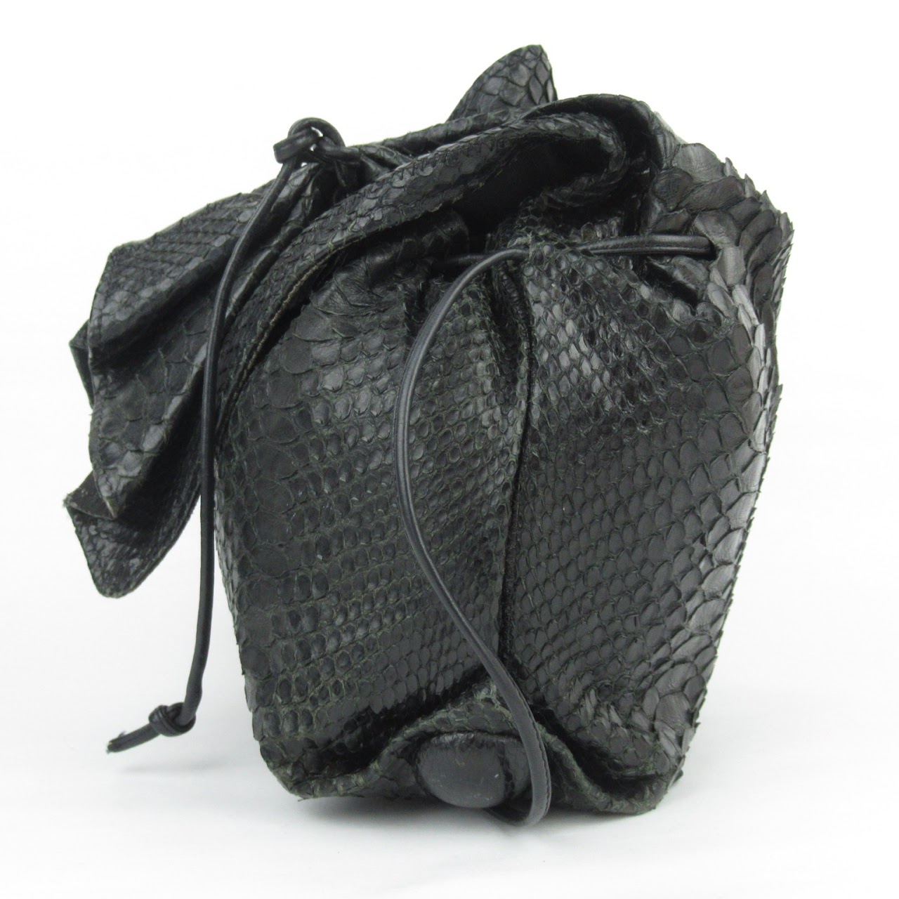 Carlos Falchi Python Bucket Bag