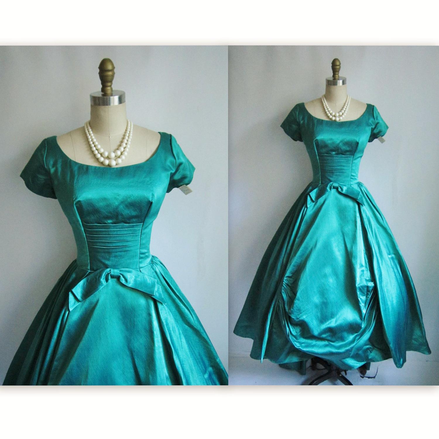 teal wedding dress