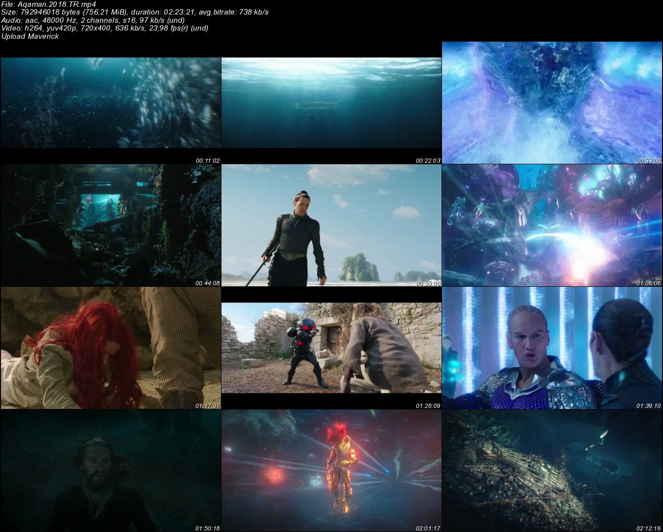 Aquaman - 2018 Türkçe Dublaj Mp4 indir
