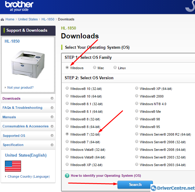 how to download Brother DCP-350C printer driver