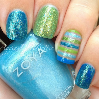 Aggies Do It Better: Zoya blues and greens (plus Winstonia clean up ...