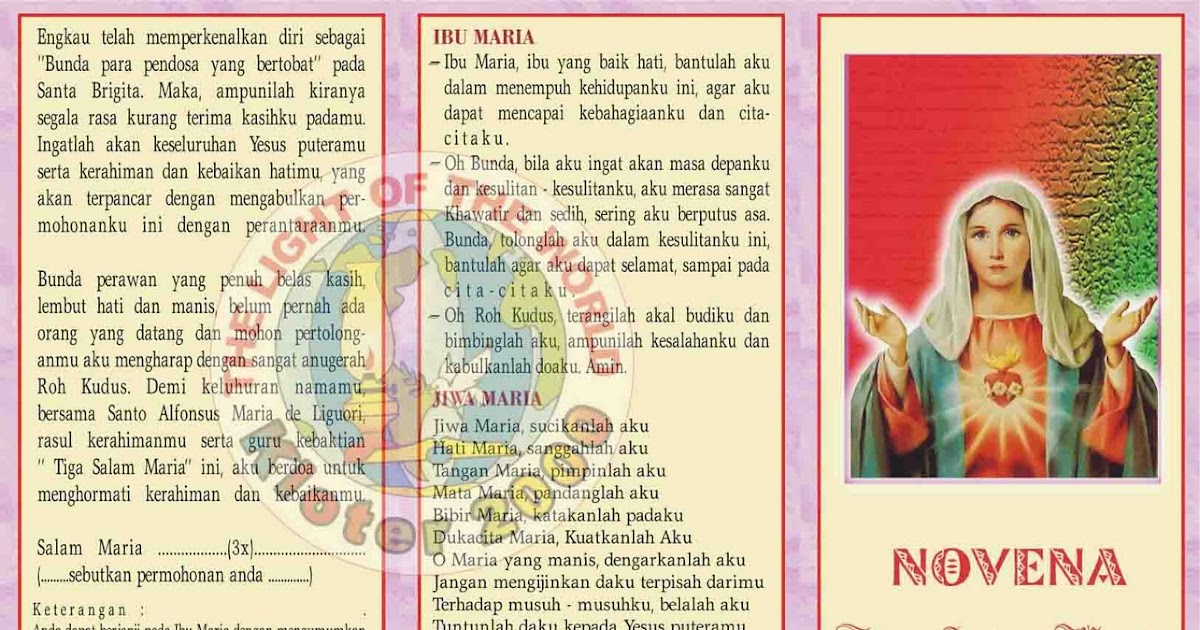 Doa Novena 3 Salam Maria Pdf