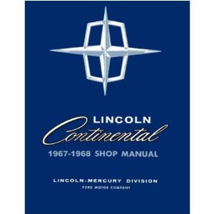 1967 1968 Lincoln Continental Shop Service Repair Manual Book Engine