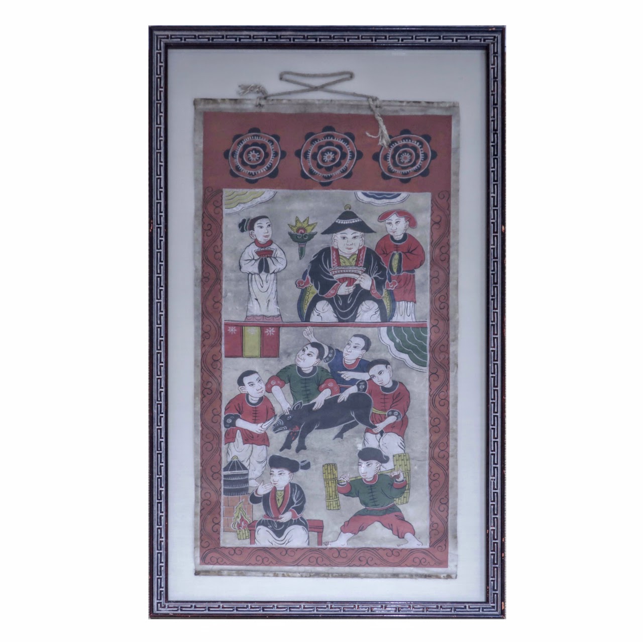 19th C. Asian Scroll Painting #1