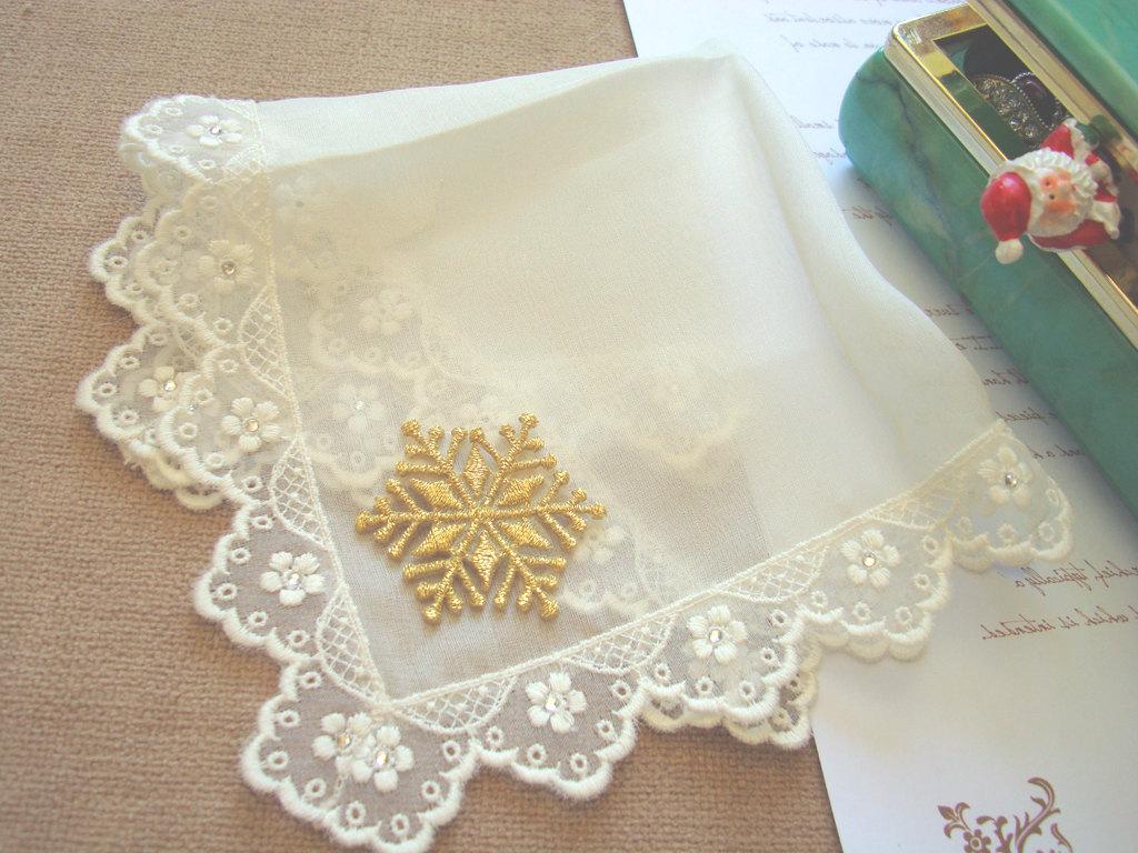 silk wedding handkerchief