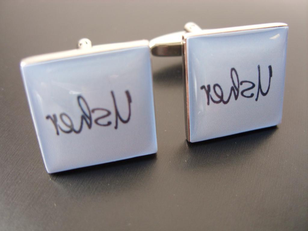 Usher Blue Wedding Cufflinks