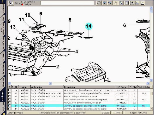 Catalogo Eletronico Peças (CEP) GM Screen2