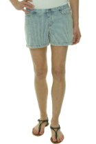 <br />HUE The Original Jeans Shorts Stretch Pinstripe Cambray Blue