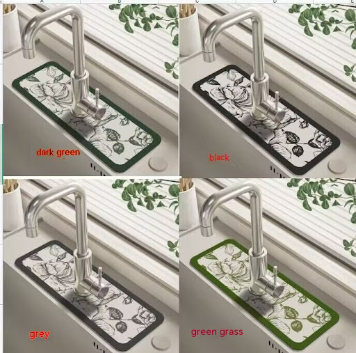 Title 1, Kitchen Faucet with Hydrophilic Pad and Non-sli...