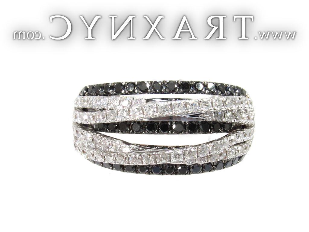 Twisted Zebra Diamond Ring