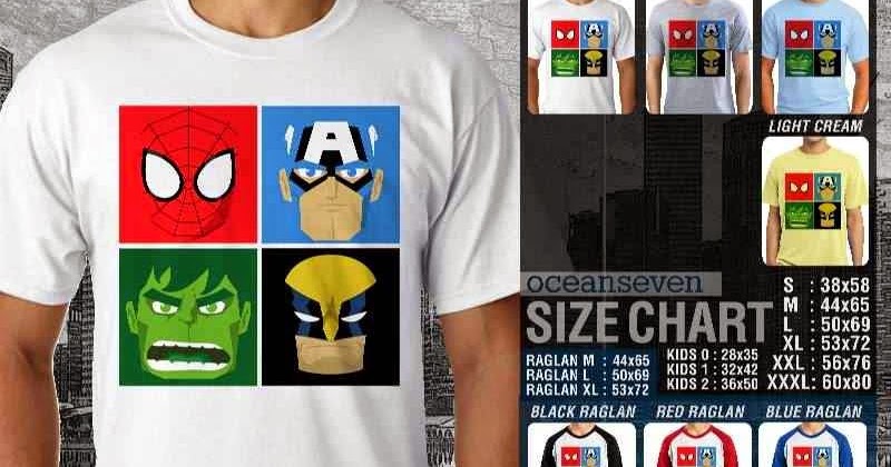 ASH Superheroes 1 TX 1 Indonesia Online Distro  Clothing