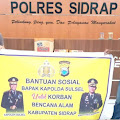 Distribusikan Bantuan Sosial Kapolda Sulsel dan Polres Soppeng, Ini Himbauan Kapolres