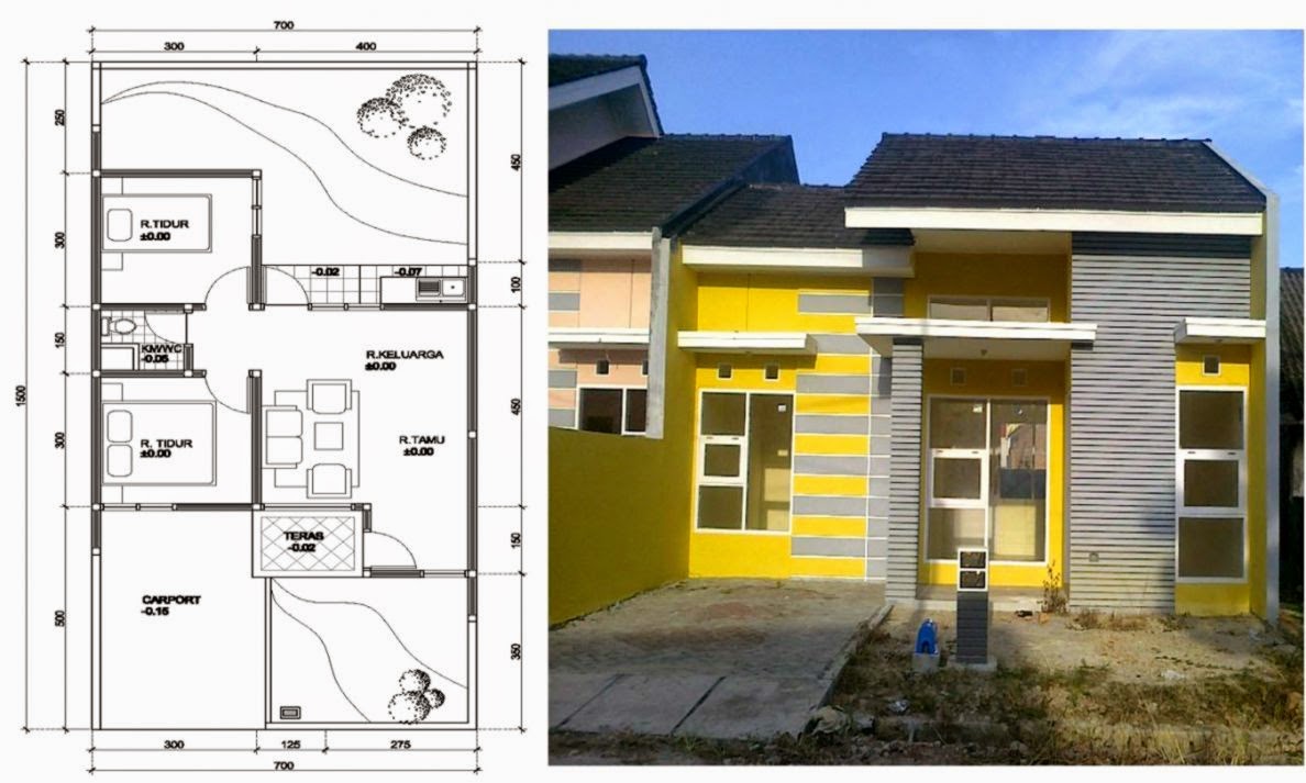  Gambar  Dan Denah Rumah  Minimalis  Sederhana  Gallery Taman 