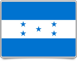 Honduran framed flag icons with box shadow