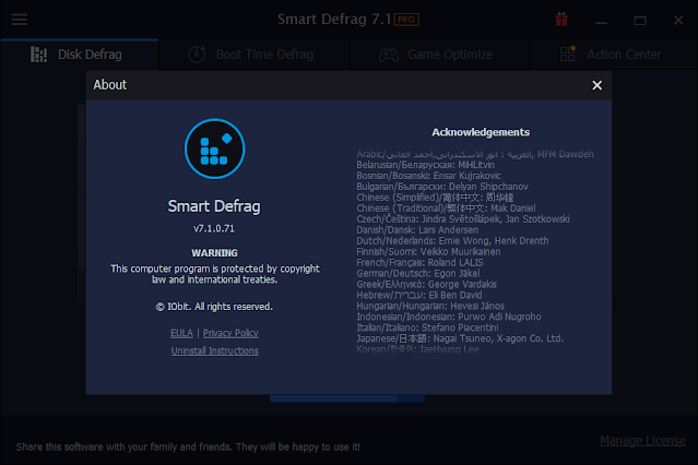 IObit Smart Defrag Pro v7.1.0 + Crack