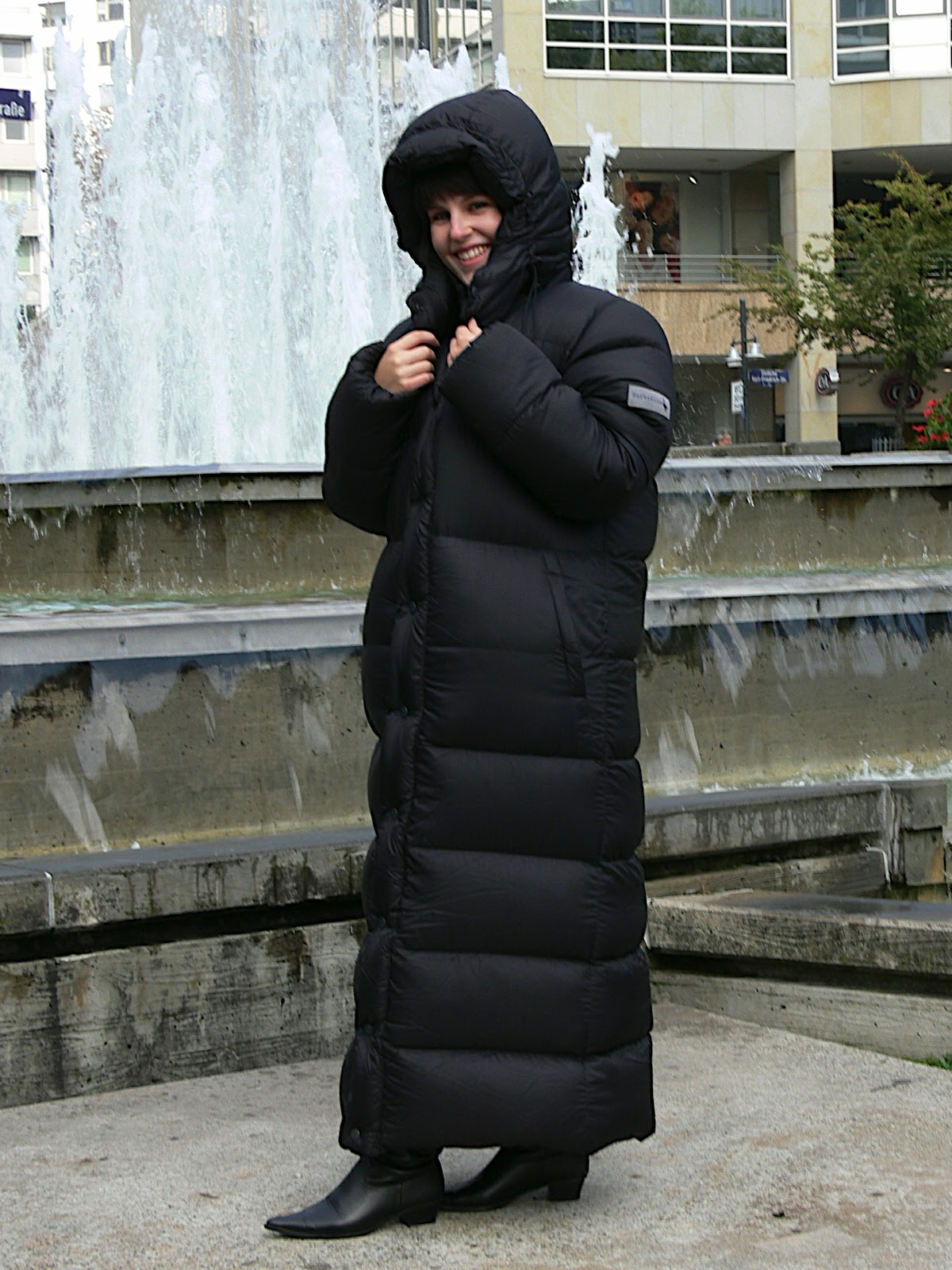 Xfilll: Black parkasite down coat