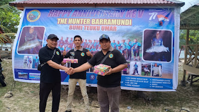 Happy Anniversary The Hunter Barramundi  ke-5 Aceh Barat Menggelar Berbagai Perlombaan dan Santuni Anak Yatim