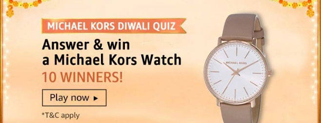 Amazon Michael Kors Diwali Quiz