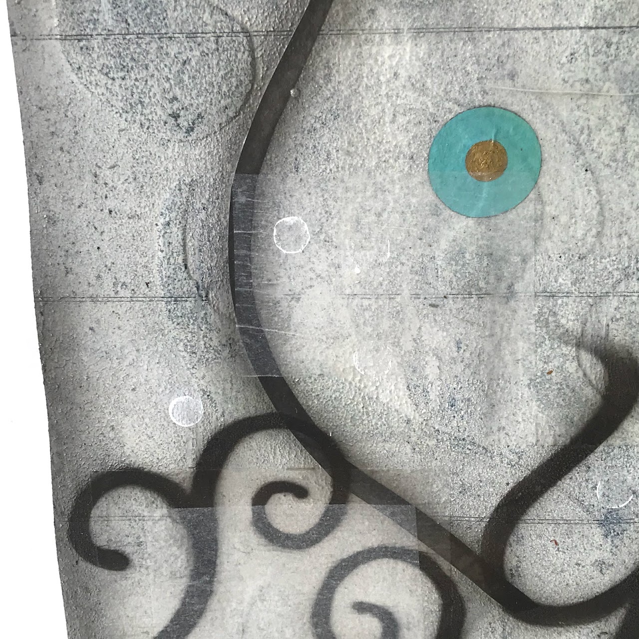 'Niwa #388' Signed Mixed Media Painting