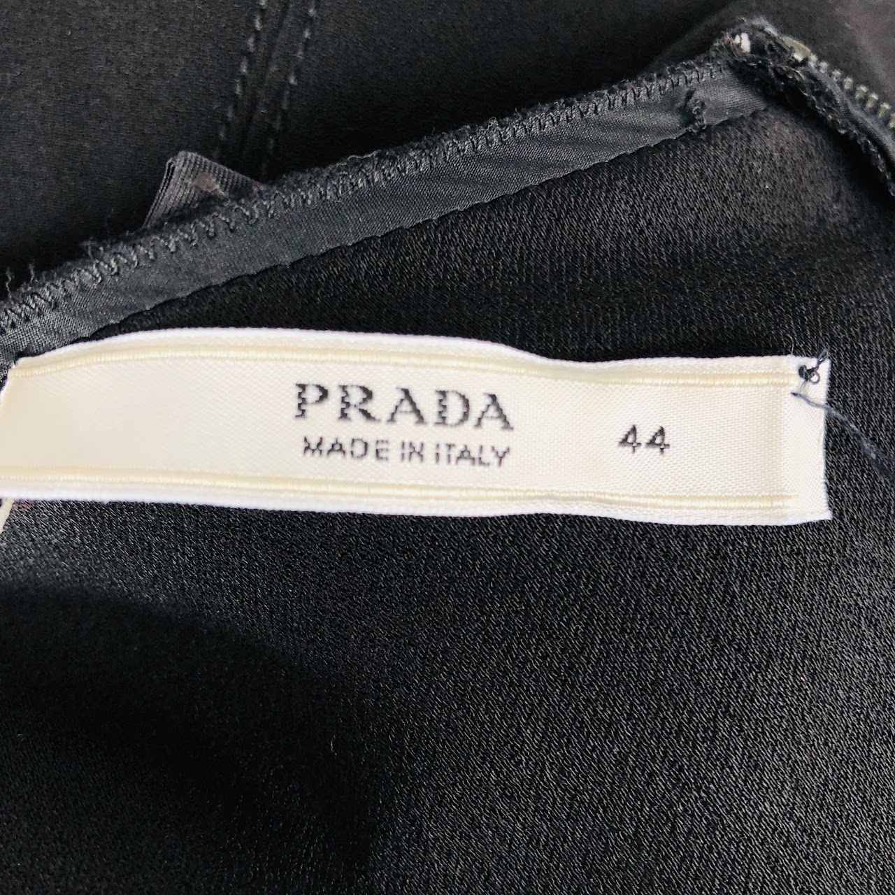 Prada Black Cap Sleeve Dress