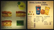 Subway menu 4