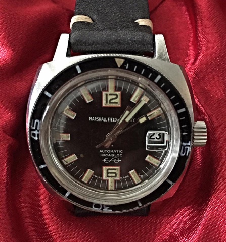 Vintage watch experience 古董手錶: Marshall Field & Co diver watch by Zila ...