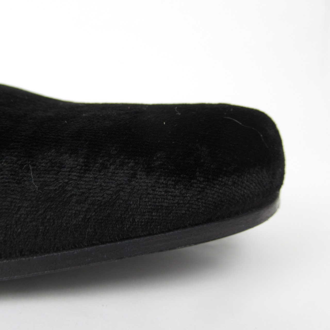 Mauri Black Velvet Sheriff Collection Tassel Loafers